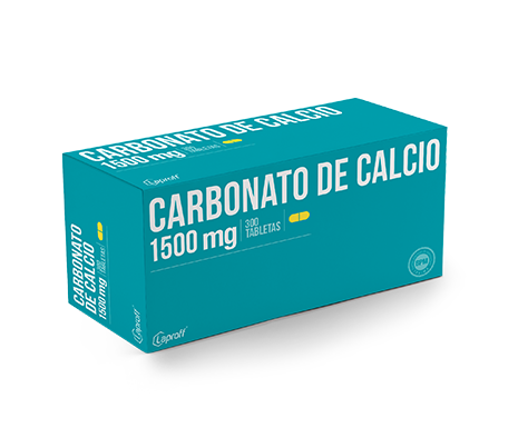 Nodrim Carbonato de Calcio 500mg, 100 Tabletas